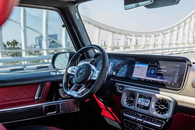 Mercedes-AMG G63 luxury SUV rental in Dubai by POF Rental