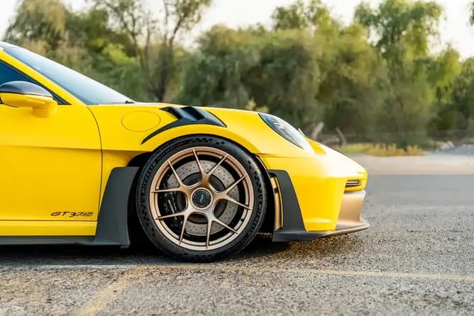 Porsche 911 GT3 RS rental in Dubai by POF Rental