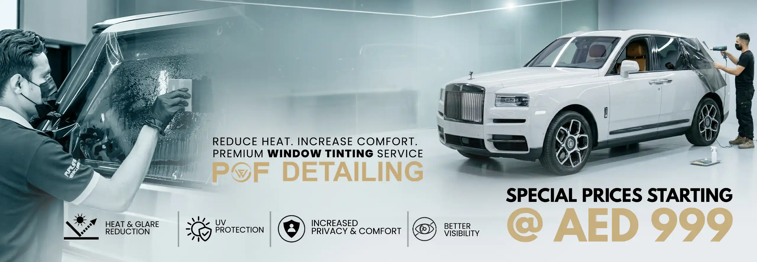 POF Window Tinting Service Dubai By POF Rental