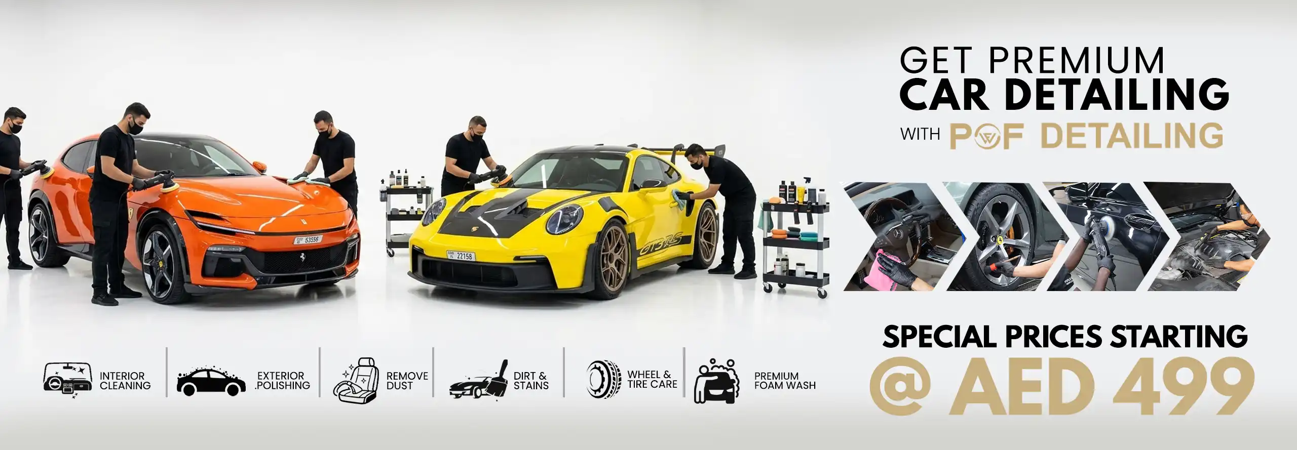 POF Premium Detailing Service Dubai By POF Rental