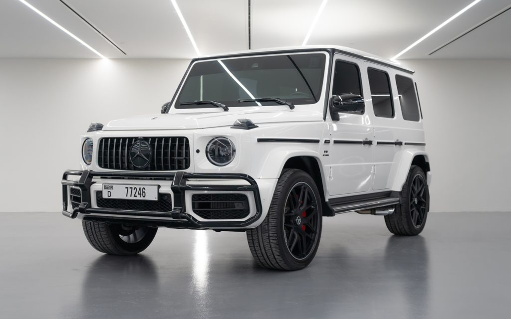 Mercedes G63 Amg White 2022 Front Side